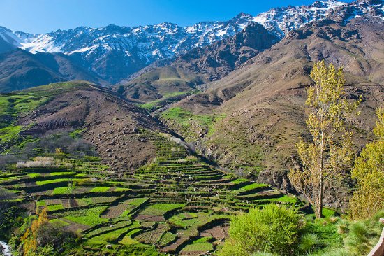 Atlas Mountains and traditional Moroccan villages