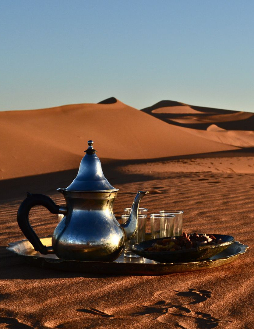 Open dunes in the Erg Chigaga desert