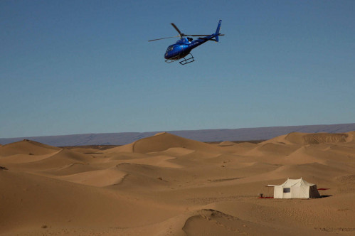 Helicopter Tour From Marrakech To Erg Chigaga Desert
